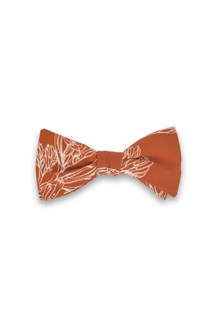 Kangaroo Paw Burnt Orange Bow Tie