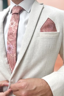 Byron Banksia Rust Pocket Square