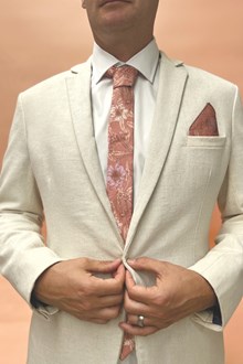 Byron Banksia Rust Cotton Tie
