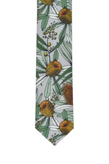 Banksia Grey Cotton Tie