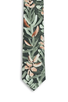 Protea Green Cotton Tie