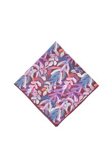 Protea Burgundy Pocket Square