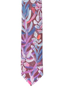 Protea Burgundy Cotton Tie