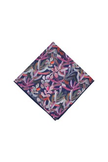 Protea Navy Pocket Square