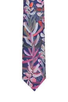 Protea Navy Cotton Tie
