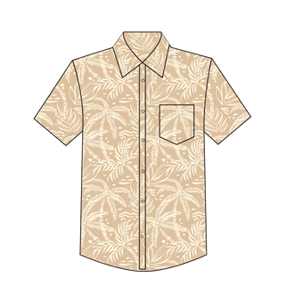 Men's Sandy Palms Short Sleeve Shirt 