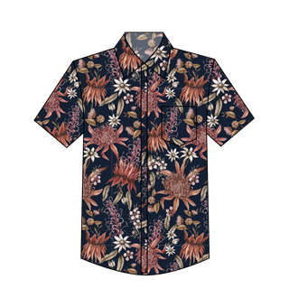 Men's Botanical Ink Short Sleeve Shirt