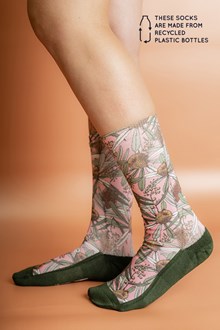 Women's Recycled Polyester Banksia Pink Socks