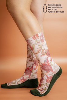 Women's Recycled Polyester Botanical Socks