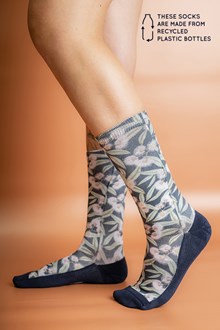 Women's Recycled Polyester Flowering Gum Socks